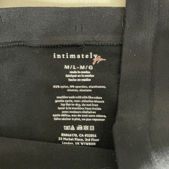 Intimately Free People Black Straight Lines Bralette Bra Size M/L New - Picture 13 of 15